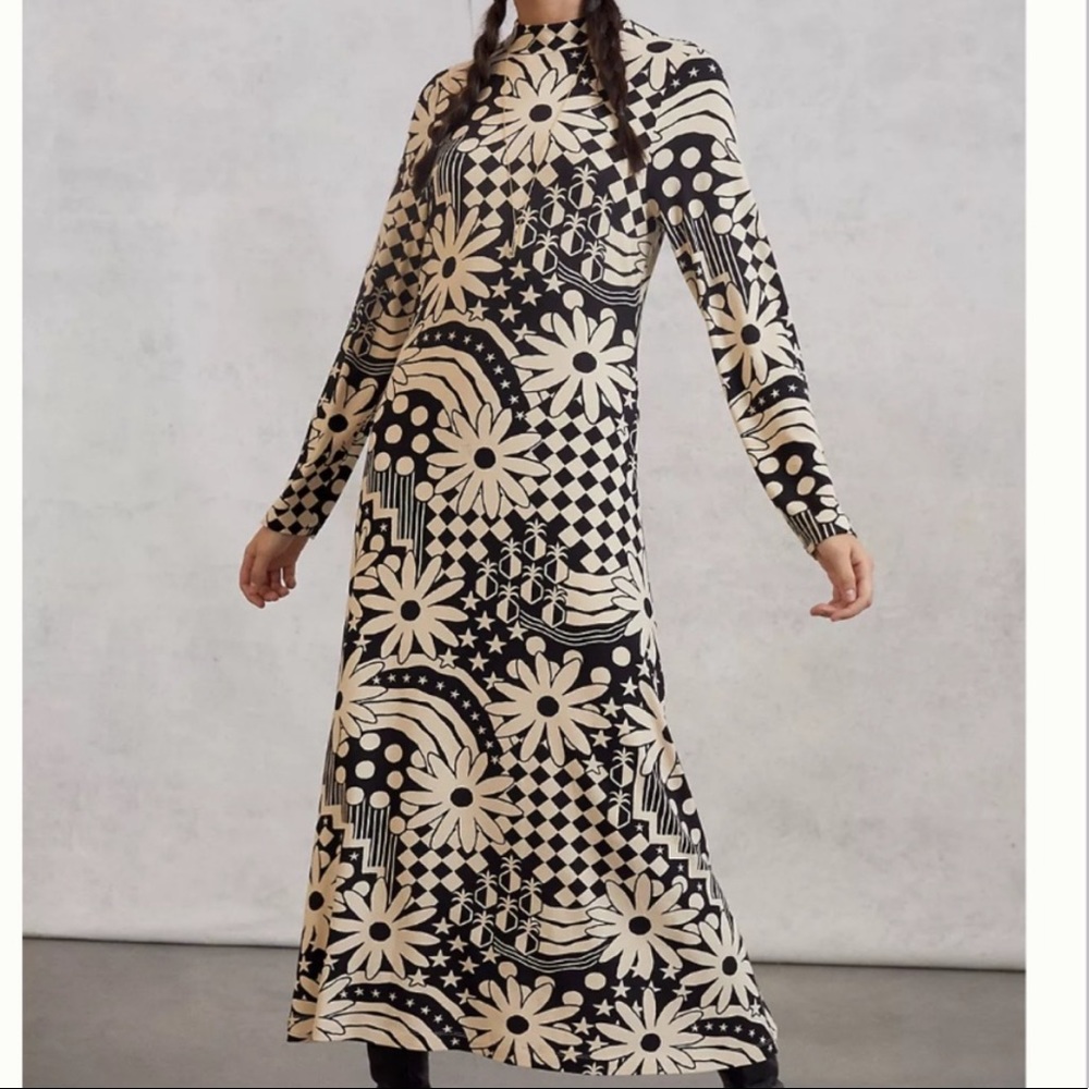 Anthropologie Farm Rio Aurelie Hippie Maxi Dress